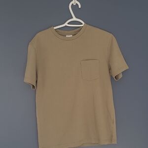 Zara Men's Short Sleeve Tan Tee